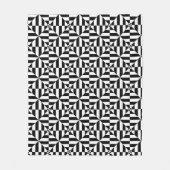 Couverture Polaire Black and white geometrical pattern (Devant)
