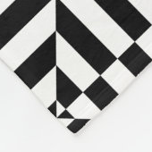 Couverture Polaire Black and white geometrical pattern (Coin)