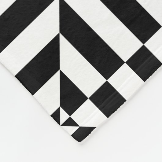 Couverture Polaire Black and white geometrical pattern (Coin)