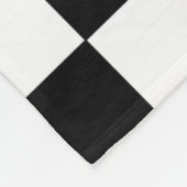 Couverture Polaire Black and White Squares Checkered Blanket (Coin)