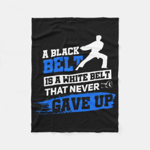 Couverture Polaire Black Belt dit Karate Taekwondo Arts martiaux