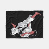 Couverture Polaire Black Belt Karate Fighter (Devant (Horizontal))