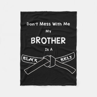 Couverture Polaire Black Belt Karate Shirt Comt Hapkido Martial Arts