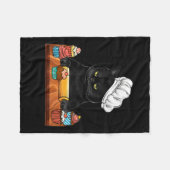 Couverture Polaire Black Cat Baking Because Murder Is Wrong Cat Lover (Devant (Horizontal))