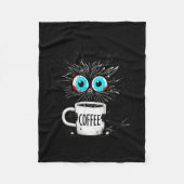 Couverture Polaire Black Cat Its Fine Im Fine Everything Is Fine Funn (Devant)