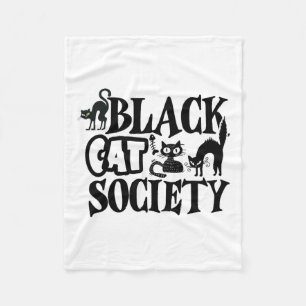 Couverture Polaire Black Cat Society