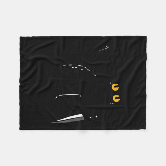 Couverture Polaire Black Cat What Knife Funny Murderous Halloween Pet (Devant (Horizontal))