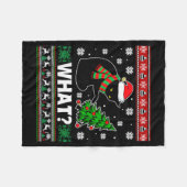 Couverture Polaire Black Cat What Pushing Tree Over Ugly Christmas Sw (Devant (Horizontal))