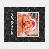 Couverture Polaire Black Christmas Pet Photo Hump (Devant (Horizontal))