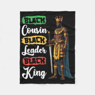 Couverture Polaire Black Cousin Black Leader Black King American Afri