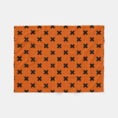 Couverture Polaire Black cross stitches (Devant (Horizontal))