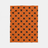 Couverture Polaire Black cross stitches (Devant)