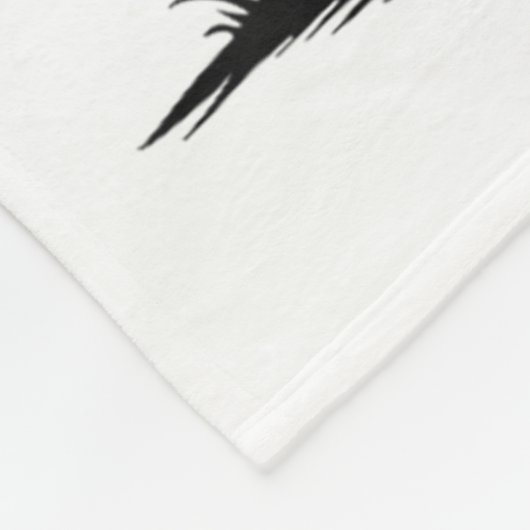 Couverture Polaire Black Crow, F-caw-f Funny Black Bird (Coin)