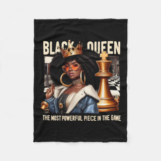 Couverture Polaire Black Culture Black Queen Chess