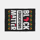 Couverture Polaire Black Educators Problacher Enseignant Black Histor (Devant (Horizontal))