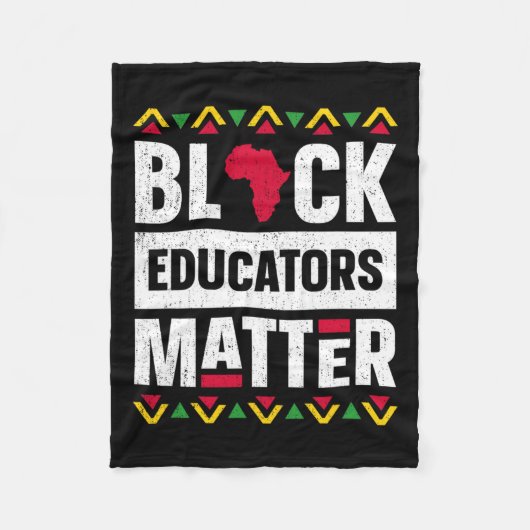 Couverture Polaire Black Educators Problacher Enseignant Black Histor (Devant)