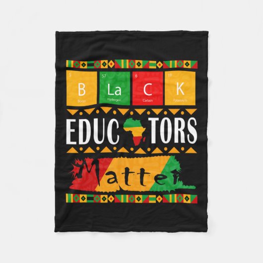 Couverture Polaire Black Educators Probleme Black History Moth Pride (Devant)