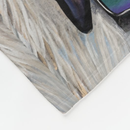 Couverture Polaire Black et Tan Dachshund (Coin)