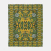 Couverture Polaire Black Eyed Susan Flowers Abstrait Motif (Devant)
