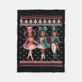 Couverture Polaire Black Girl Nutcracker Western Nutcracker Bow Ugly  (Devant)