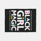 Couverture Polaire Black Girls Magic Melanin Histoire africaine-améri (Devant (Horizontal))