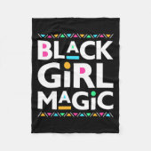 Couverture Polaire Black Girls Magic Melanin Histoire africaine-améri (Devant)