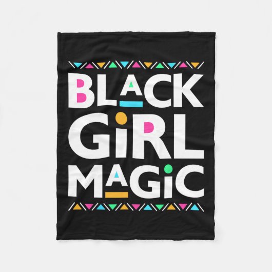 Couverture Polaire Black Girls Magic Melanin Histoire africaine-améri (Devant)