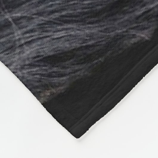 Couverture Polaire Black Horse Ajouter un nom Fleece Blanket (Coin)