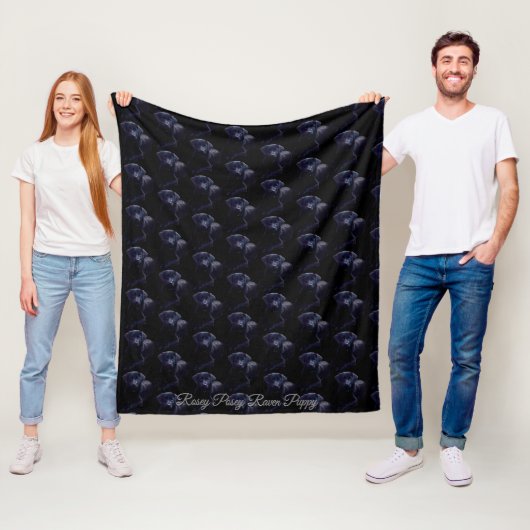 Couverture Polaire Black Lab Jeter Rosey Chien Chien Chien Chien Chie (En situation)