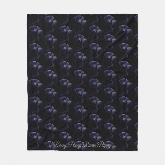 Couverture Polaire Black Lab Jeter Rosey Chien Chien Chien Chien Chie (Devant)