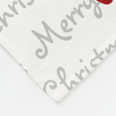 Couverture Polaire Black Lab Puppy - Joyeux Noël - Labrador (Coin)