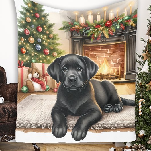 Couverture Polaire Black Labrador Retriever Chien Chien Chien Cosy No