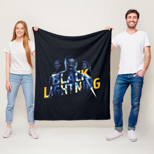 Couverture Polaire Black Lightning Heroes (En situation)
