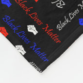 Couverture Polaire Black Lives Matt American Flag BLM Movement (Coin)