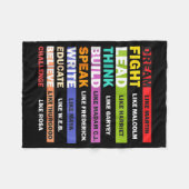 Couverture Polaire Black Lives S Black Leaders Black History Month  (Devant (Horizontal))