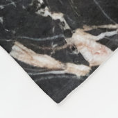 Couverture Polaire Black marble stone natural background abstract mar (Coin)