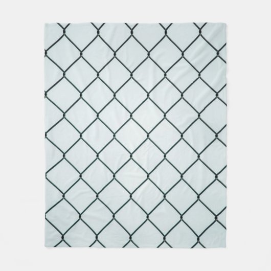 Couverture Polaire Black metal chain link fence (Devant)