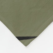 Couverture Polaire Black Mountain Peak | Modern Moss Green Hiking (Coin)