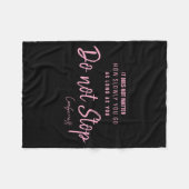 Couverture Polaire Black Nk Motivational Quote Confucius Dont Stop  (Devant (Horizontal))