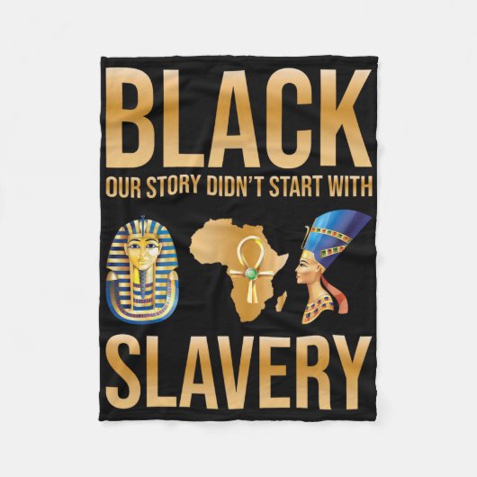 Couverture Polaire Black Our Story Didnt Start With Slavery Black His (Devant)