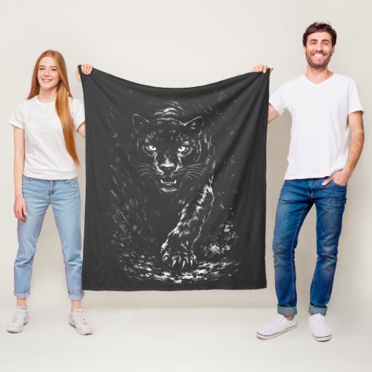 Couverture Polaire Black Panther — par BurnsInHell (En situation)