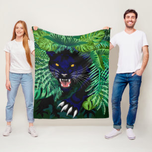 Couverture Polaire Black Panther Spirit of the Jungle