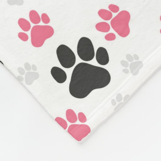 Couverture Polaire Black Pink Paw (Coin)