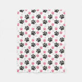 Couverture Polaire Black Pink Paw (Devant)