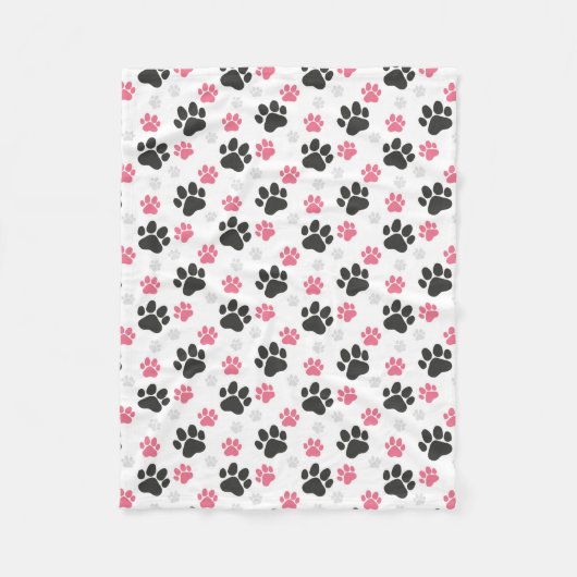 Couverture Polaire Black Pink Paw (Devant)