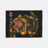 Couverture Polaire Black Princes Juneteenth 1865 Mois de l'Histoire M (Devant (Horizontal))