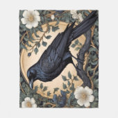 Couverture Polaire Black Raven William Morris inspiré (Devant)