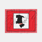 Couverture Polaire Black Scottish Terrier Chien Aimer My Scottie Smal (Devant (Horizontal))