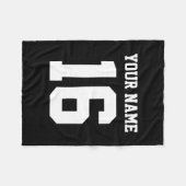 Couverture Polaire Black Sporty Team Jersey (Devant (Horizontal))