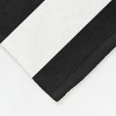 Couverture Polaire Black Stripes FAUX Gold Glitz et Nom (Coin)